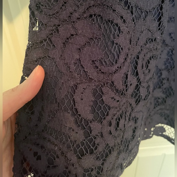 ASOS Lace navy blue dress size S - Picture 6 of 11